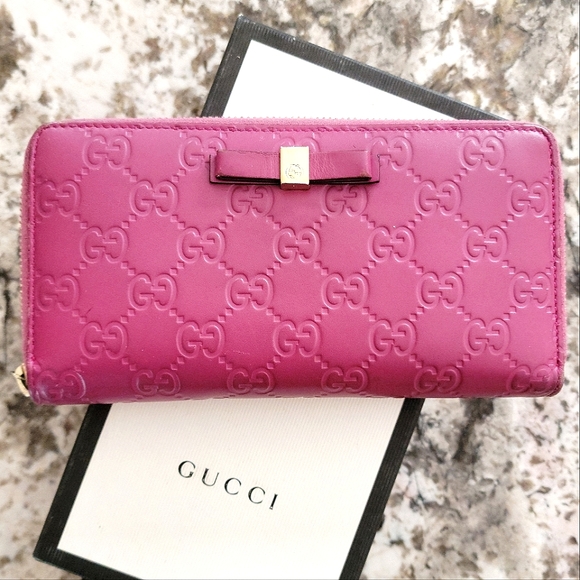 Gucci Handbags - 💖GUCCI Shima GG Guccissima Logo Leather Zippy Around Long Wallet  /N2464